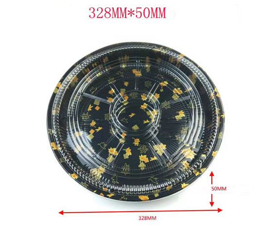 PET Round sushi box 32cm