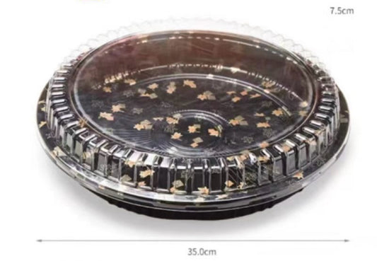 PET Round sushi box 35cm