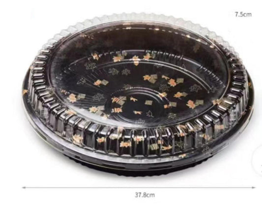 PET Round sushi box 38cm