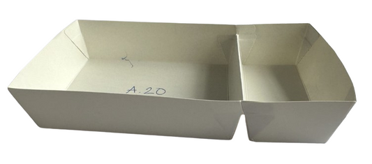 Frietbakjes A20 wit | 800 stuks