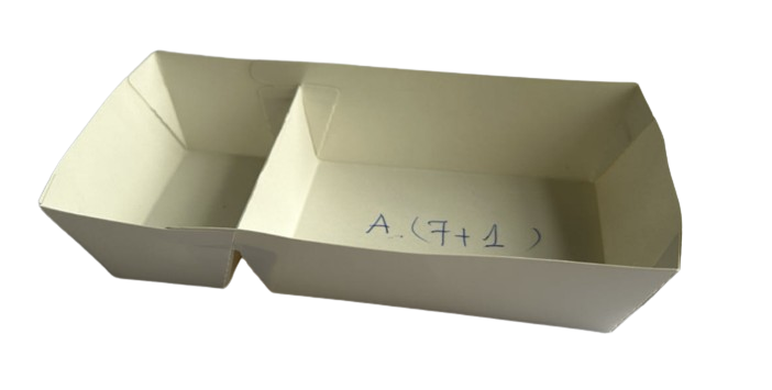 Frietbakjes A7+1 wit¬† | 1000 stuks