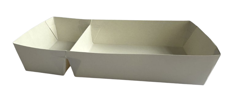 Frietbakjes A9+1 wit | 1400 stuks